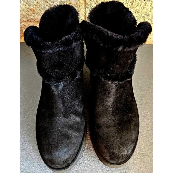 UGG Classic Mini Spill Seam BLVD Boots, Fur lined, Winter, Snow, Women Sz 8 - Picture 1 of 10